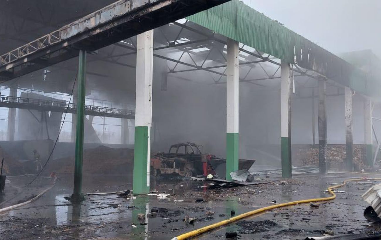 Росіяни атакували дронами першу в Україні велику ТЕЦ на біомасі (фото)