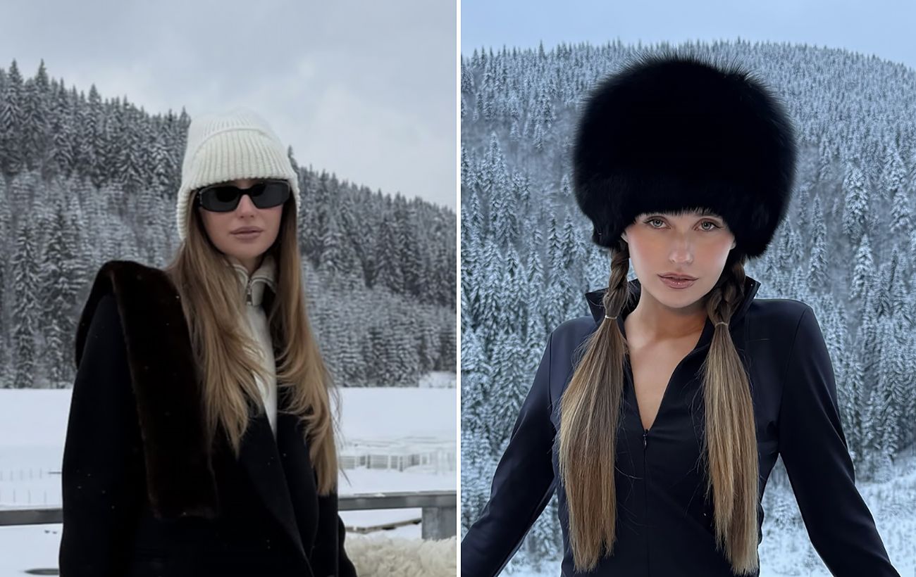 Шапка-вушанка та об’ємна хутряна: колишня Тищенка показала модні головні убори