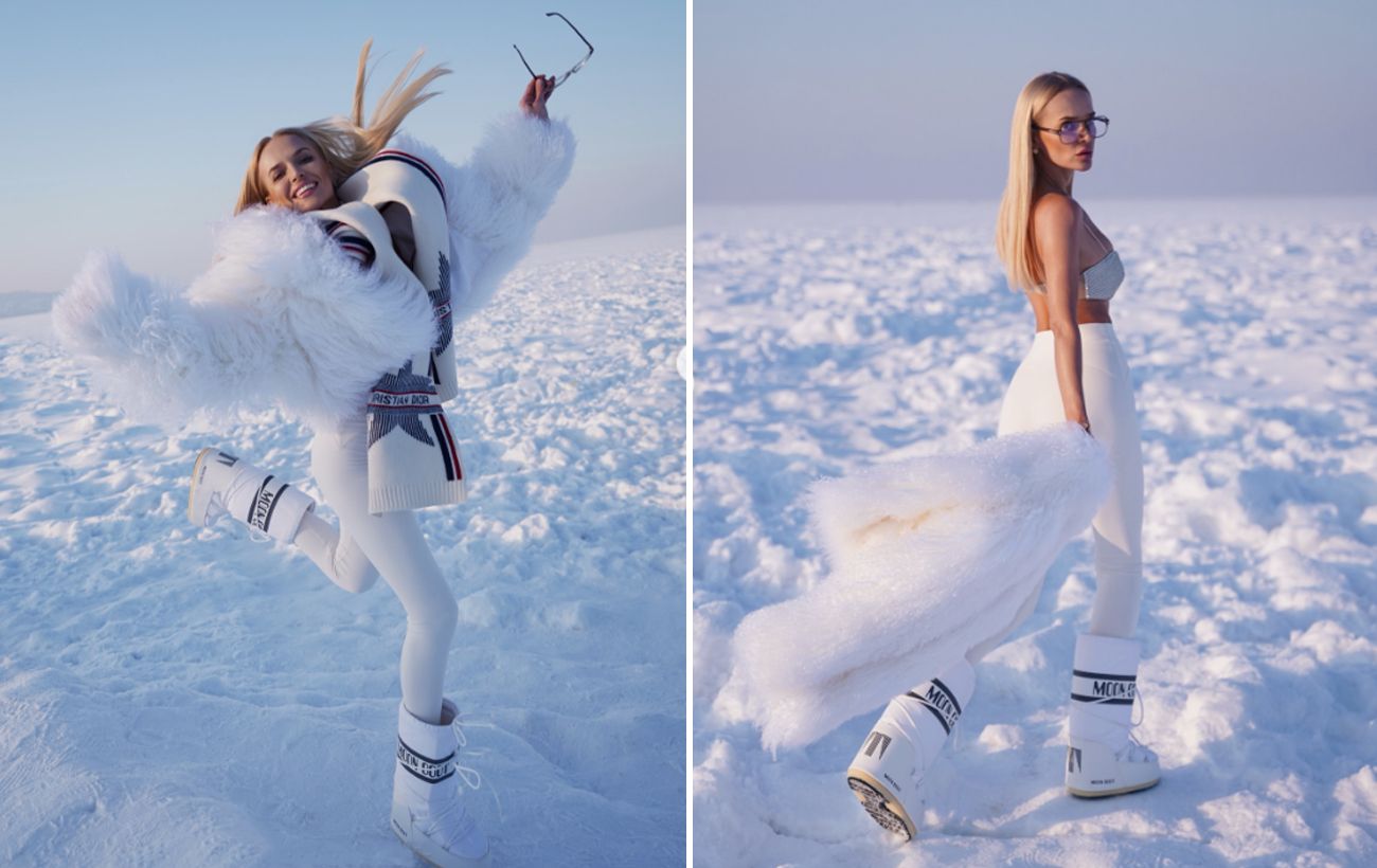 Модна зима 2026: колишня Цимбалюка у білосніжній шубі та Moon Boots