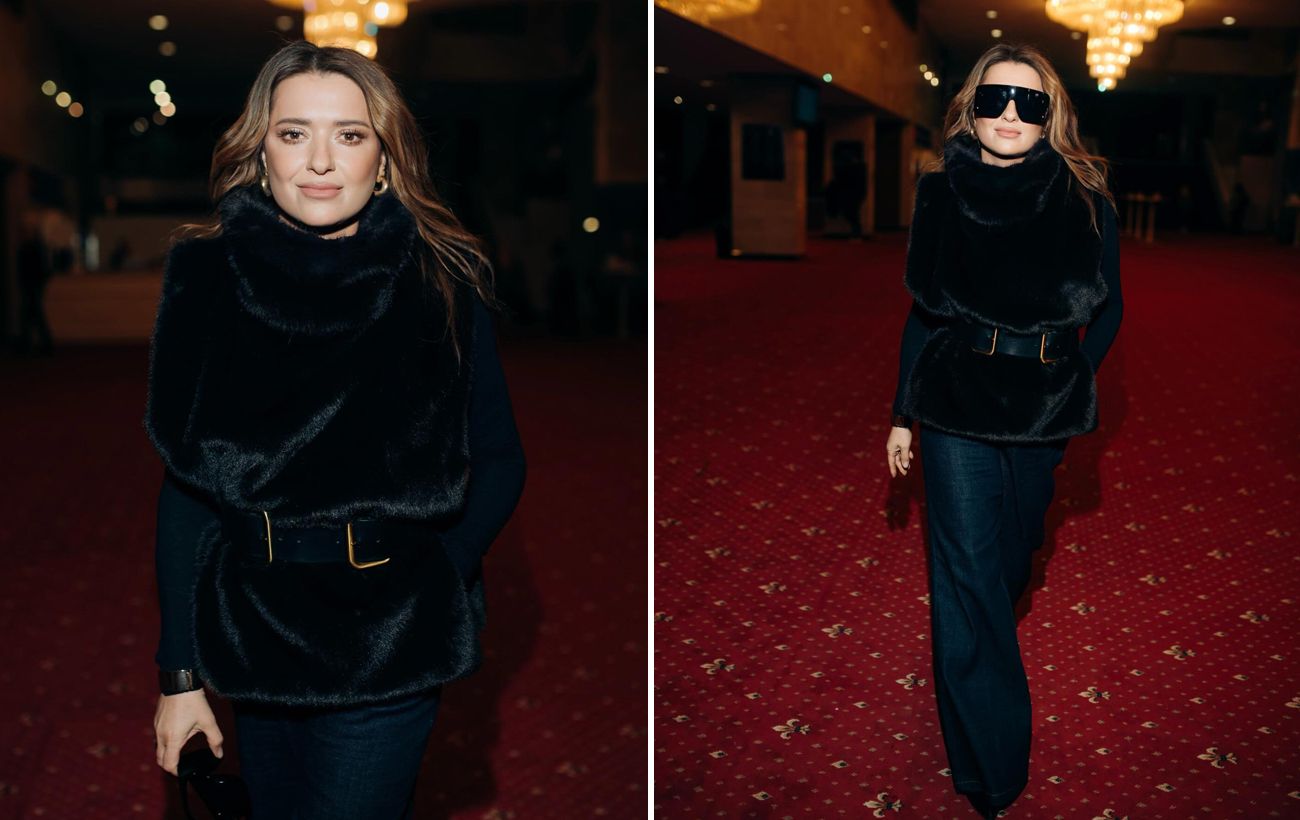 Ця деталь в образі Могилевської робить талію тоншою: силует змінюється миттєво