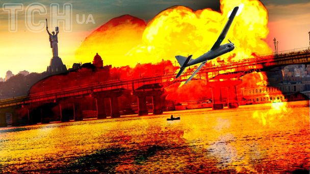 Київ атакують російські дрони: сталася пожежа